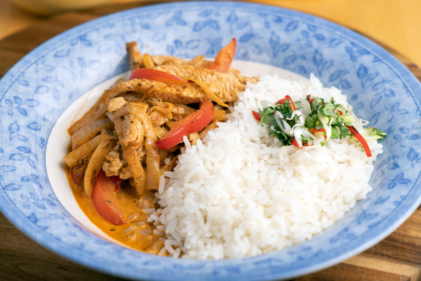 Creamy Chicken Fajitas with Rice