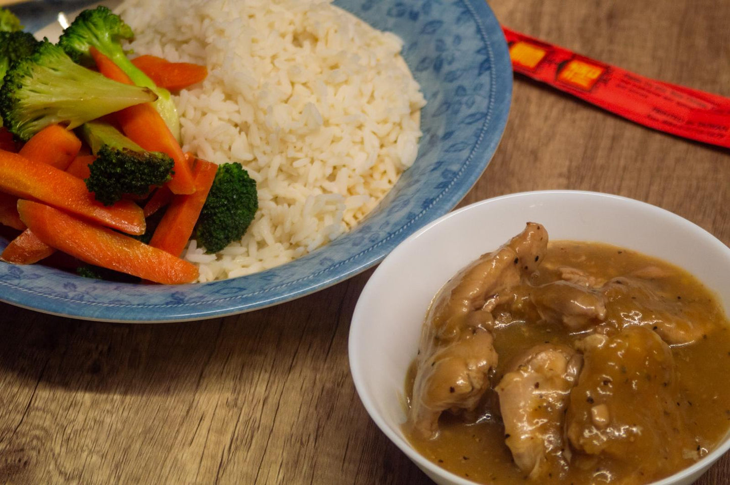 Zesty Lemon Chicken with Rice & Stir Fried vegetables