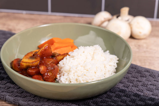 BBQ Mushroom with Rice