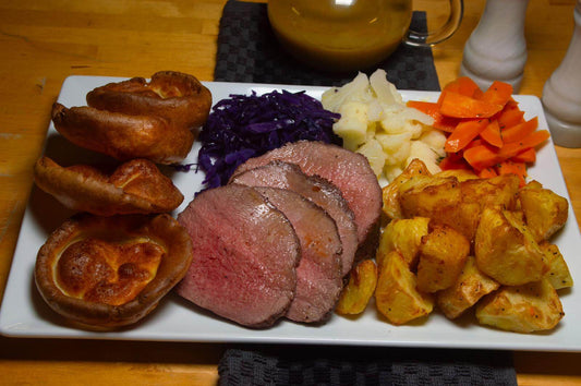 Beef Roast Dinner with Homemade Yorkshire Puddings