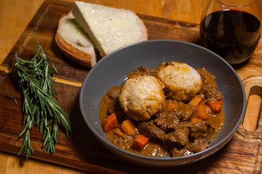 Beef Stew with Homemade Dumplings
