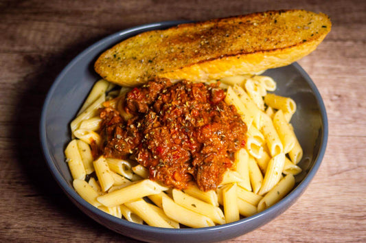Braised Beef Ragu with penne