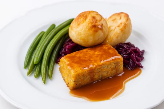 Carrot Flapjack Roast Dinner