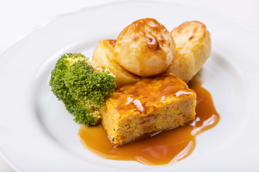 Carrot Flapjack Roast Dinner