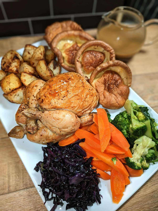 Chicken Roast Dinner with Homemade Yorkshire Puddings (M5W)