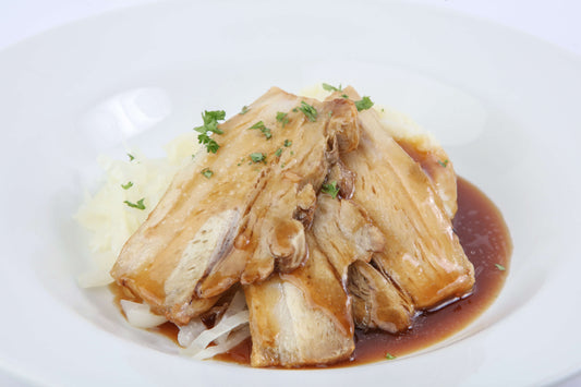 Roast Pork with Cabbage, Mash  & Gravy