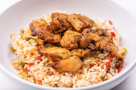 Smoked Paprika Chicken with Roasted Pepper Rice