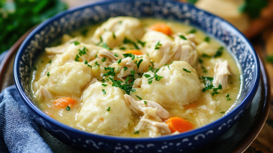 Spring Chicken Casserole with Dumplings